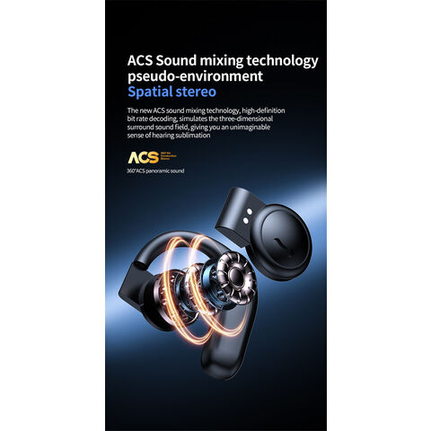 GT03 Auriculares Inalámbricos Bluetooth Headset Con Micrófono de Conducción Ósea Manos Libres Con Cancelación Ruido Audifonos