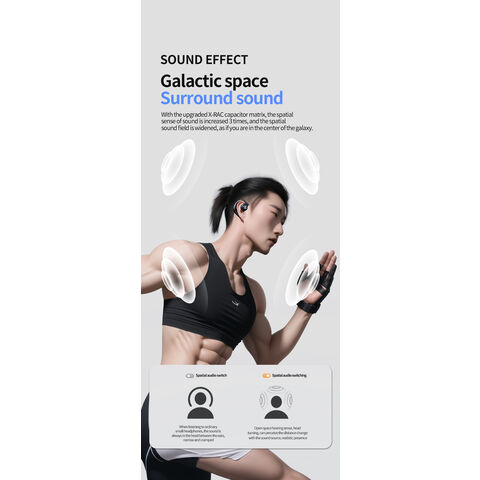 GT03 Auriculares Inalámbricos Bluetooth Headset Con Micrófono de Conducción Ósea Manos Libres Con Cancelación Ruido Audifonos