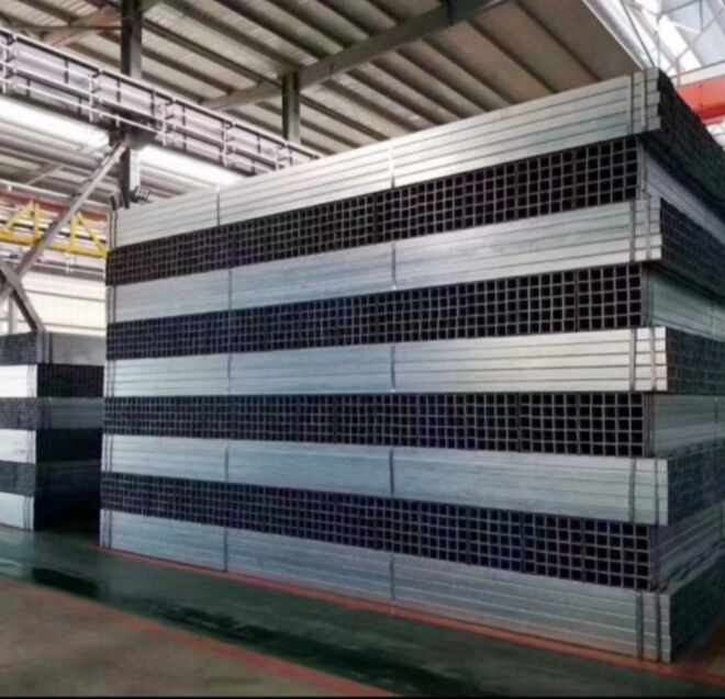 In Stock Now Q235 Q195 Q345 Hot Dipped Galvanized Steel Pipe Square ...