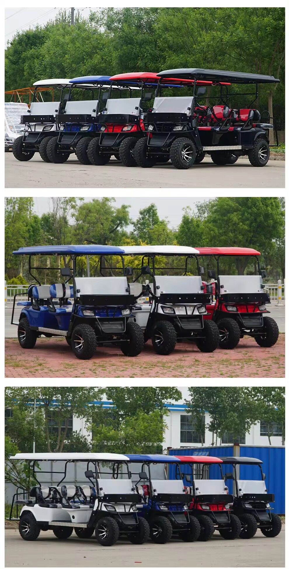 2024 Electric Golf Cart Off-road Safari Car 4 6seater 60v72vgolf Cart ...