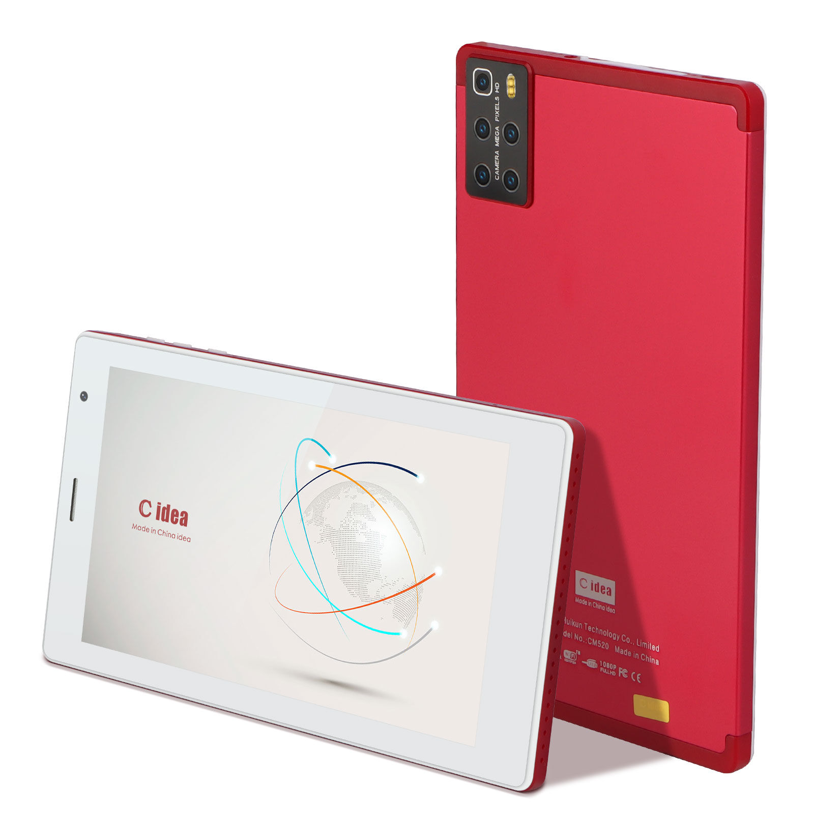 C Idea 7 Inch Wifi Quad-core Android Tablet 1024*600ips Tf 32gb Dual ...