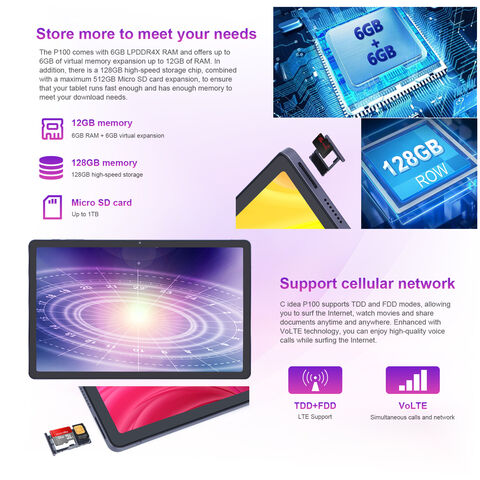 Kids Tablet C Idea 11 Inch Fhd 2k Wifi Tablet Pc With 6gb Ram