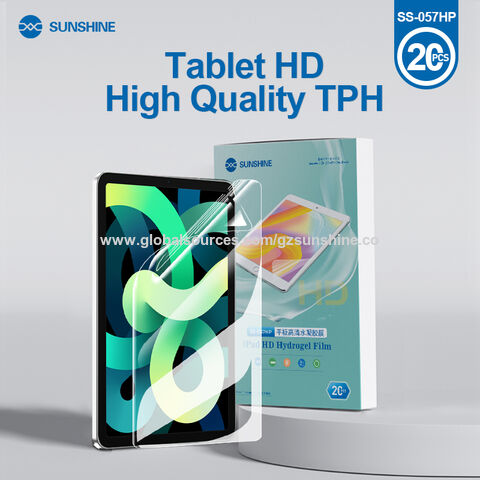 SUNSHINE SS-057HP Tablette HD Hydrogel Film Oléophobe et Étanche 11 pouces 0.1mm Plein Écran Fit TPH Pas Blanc Bord/Pas D'écart
