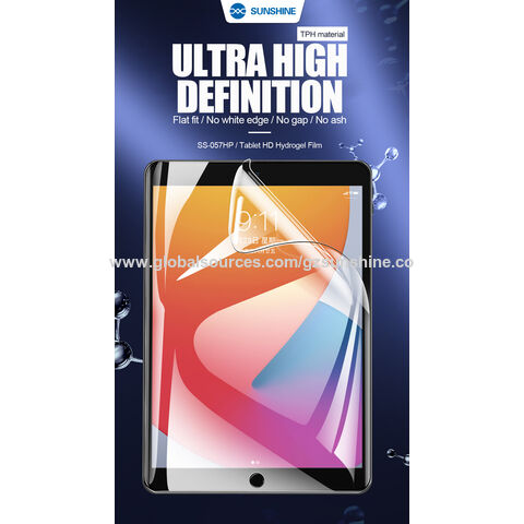 SUNSHINE SS-057HP Tablette HD Hydrogel Film Oléophobe et Étanche 11 pouces 0.1mm Plein Écran Fit TPH Pas Blanc Bord/Pas D'écart