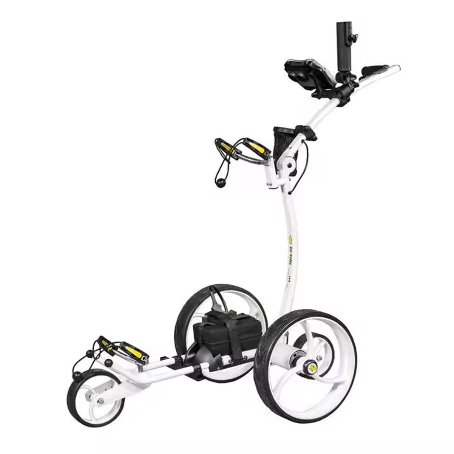 3 Wheels Foldable Electric Golf Trolley With Lithium Battery Carbon ...