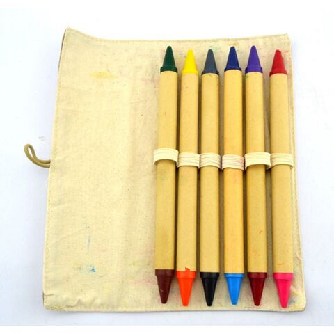 Umweltfreundliches Buntstift-Set mit doppelter Spitze zum Malen