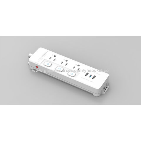 Direkt herstellung US-Stecker mit 3/6 Steckdosen und 3 USB-Ladeans chluss (2A 1/Typ C) Verlängerung steckdose