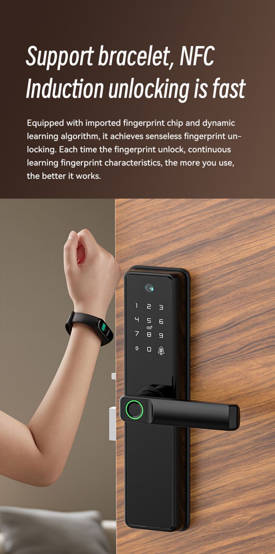 Outdoor Smart Fingerprint Digital Safe Door Lock For Home Electronic ...