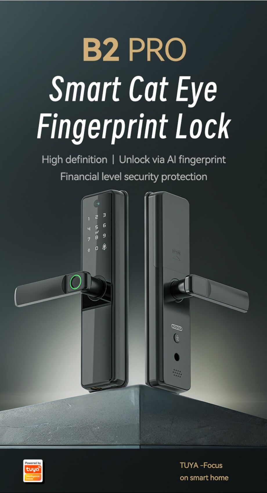 Outdoor Smart Fingerprint Digital Safe Door Lock For Home Electronic ...