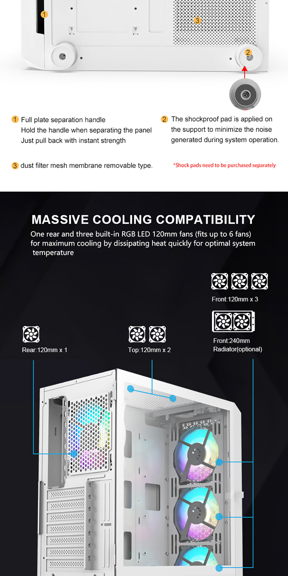Computer Case Steel Type Factory Direct High Quality China Wholesale Wholesale 0.5mm Spcc Pc ...