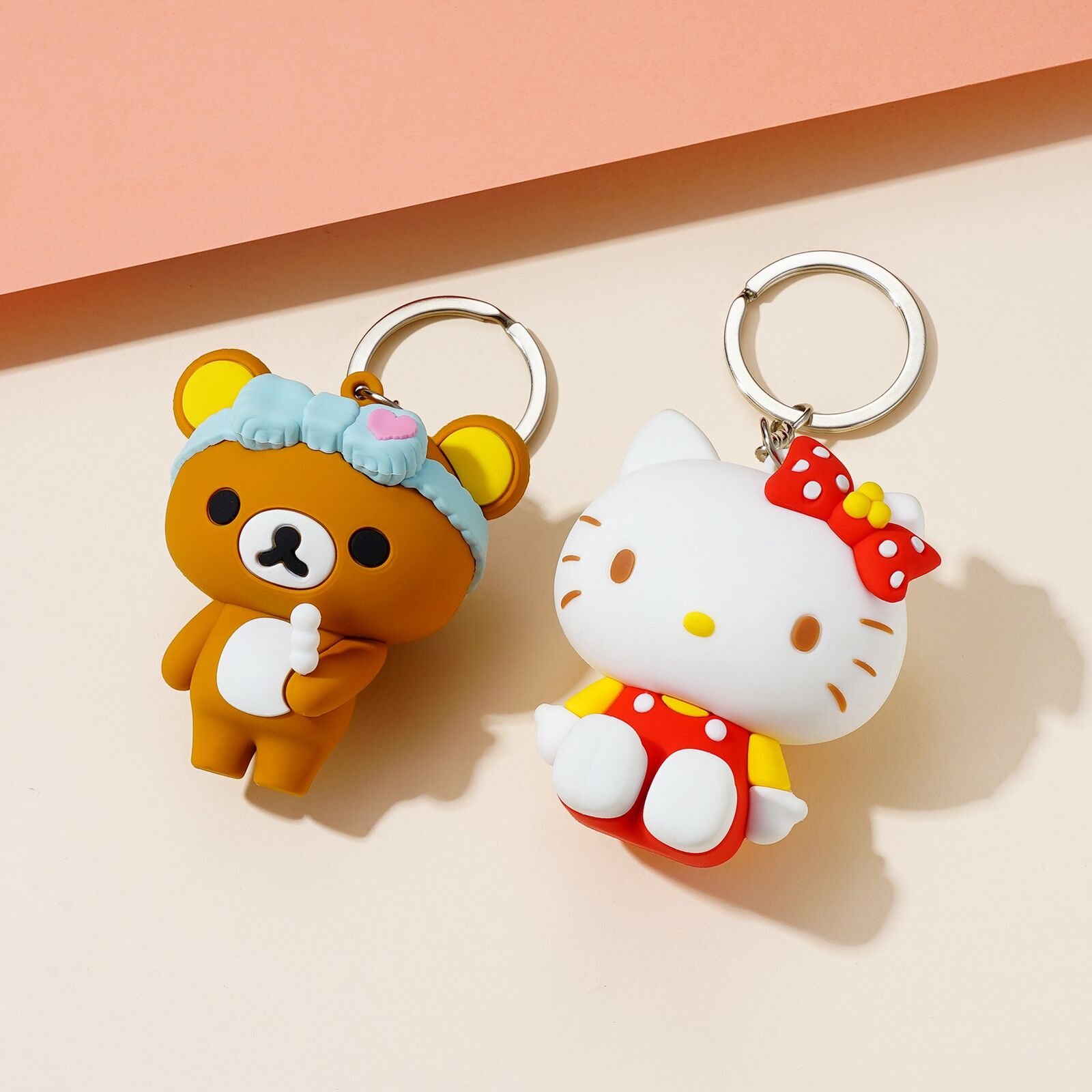 New Design 3d Silicone Rubber Keyring Accessories Cute Cartoon Keychain ...