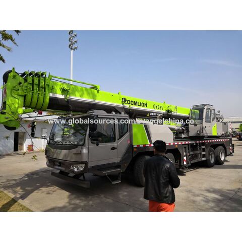 Grue sur camion Zoomlion, grue mobile Zoomlion, grue mobile de 55 tonnes Zoomlion QY55V