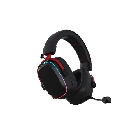 Neuestes privates Modell, geringe Latenz, 2,4G kabelloses Bluetooth-Gaming-Headset mit RGB, Mikrofon, Deep Bass, Memory Foam für PC