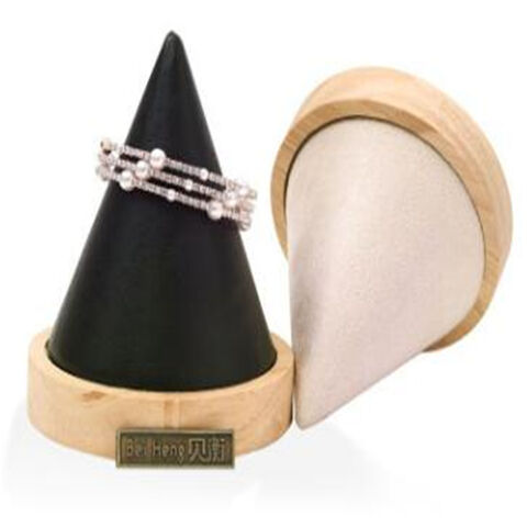 Présentoir à Bijoux en Bambou et Bois avec Plateau à Boucles d'Oreilles