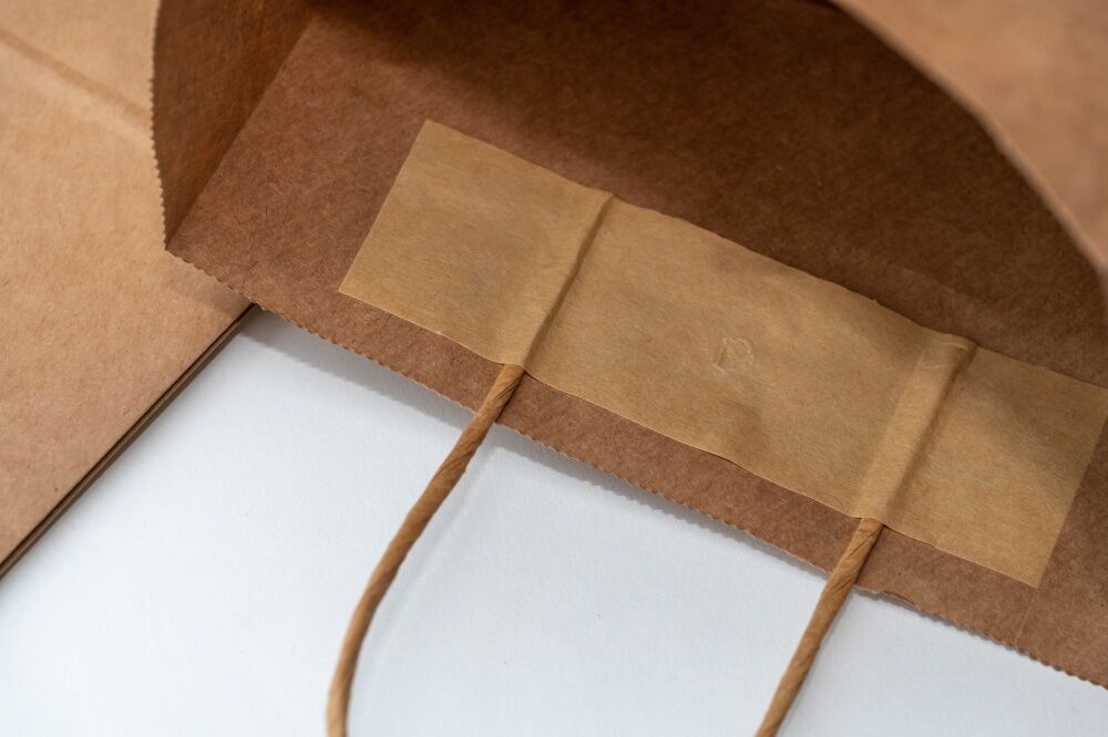 Customized Print Brown Kraft Food Packaging Paper Bag With Handles ...