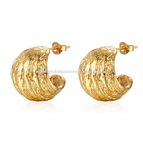 VIROMY Ohrringe Set 14k Gold/Silber Plattiert - Zirkonia Creolen & Studs, Hypoallergen, Für Damen