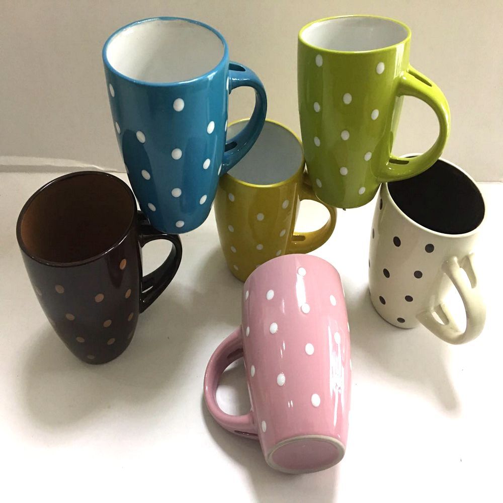 Wholesale Colorful Mug Cup White Porcelain Mugs With Glaze For Drinking ...