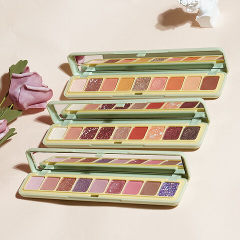 Palette de fards à paupières haute pigmentation avec miroir, meilleure qualité, marque privée