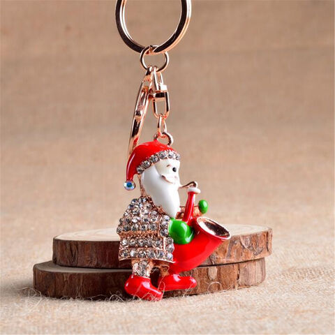 Llavero Metálico Personalizado de Papá Noel - Souvenir Promocional al por Mayor