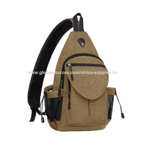 Bolso de Pecho Bandolera Personalizado Antirrobo, Mochila Cruzada de Lona para Senderismo, Bolso de Viaje para Mujer