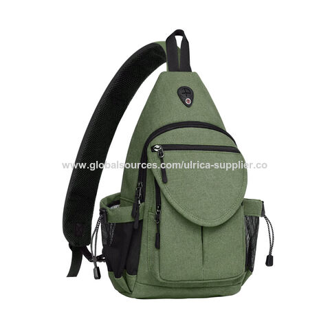 Bolso de Pecho Bandolera Personalizado Antirrobo, Mochila Cruzada de Lona para Senderismo, Bolso de Viaje para Mujer
