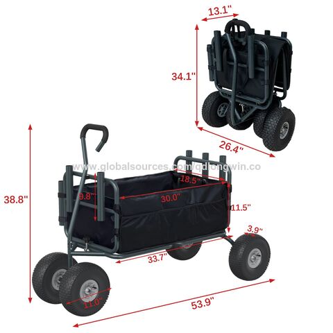 Portable And Foldable Outdoor Fishing Storage Cart Beach All-terrain 550lbs  Load Fishing Beach Trolley Cart $43 - Wholesale China Fishing Cart at  Factory Prices from Qingdao Longwin Industry Co. Ltd