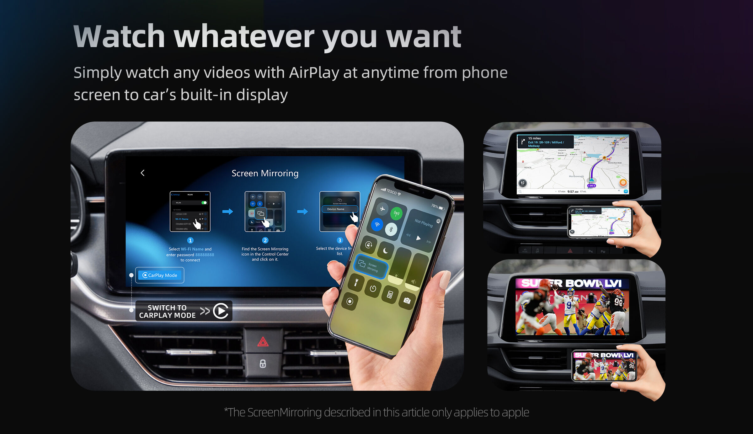 Ottocast Ottoadapter Wireless 3 In 1 Dongle Wireless Carplay Adapter ...