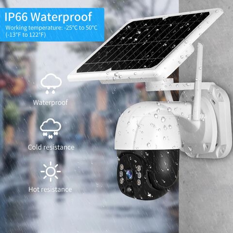 Panel Solar Cámara Wifi versión PTZ 1080p seguridad al aire libre Icsee Wireless Monitor impermeable CCTV