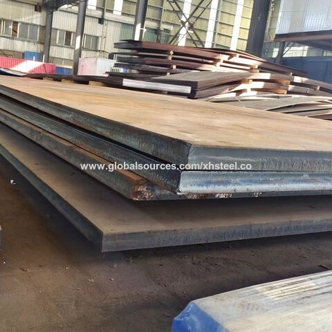 Chapa de Aço MS Laminado a Quente ASTM A36 S235jr Ss400 Mn13 Q355 Q235B 3mm 6mm 8mm, Aço Estrutural Carbono para Construção Naval