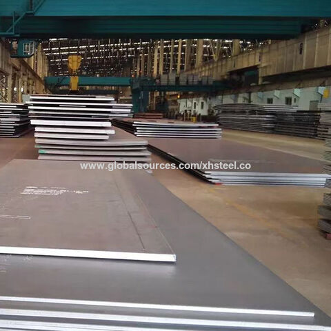 Chapa de Aço MS Laminado a Quente ASTM A36 S235jr Ss400 Mn13 Q355 Q235B 3mm 6mm 8mm, Aço Estrutural Carbono para Construção Naval