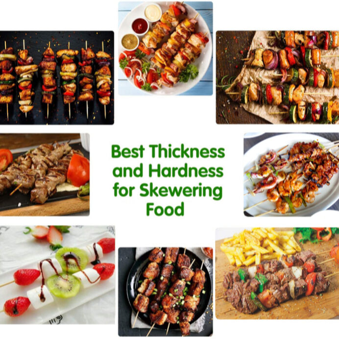 Compostable Fruit Pick Craft Pick Skewer Biodegradable Natural Bamboo