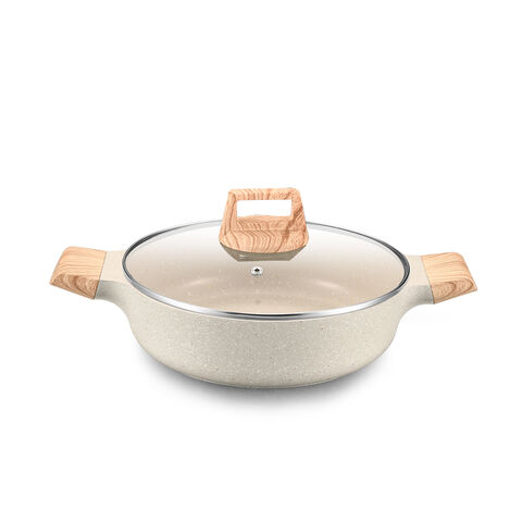 Poêle Antiadhésive Eventerde - Compatible Induction, Acier Inoxydable, Couvercle Inclus - 24/28 Cm - 7