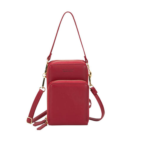 Bolsa de ombro feminina multifuncional de design de moda por atacado para celular