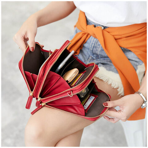 Bolsa de ombro feminina multifuncional de design de moda por atacado para celular