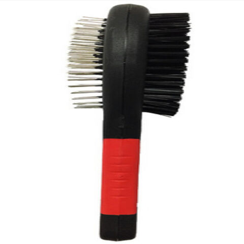 Vente en gros d'usine Peigne de massage multifonctionnel double face en bambou pour le toilettage des animaux de compagnie, chats et chiens