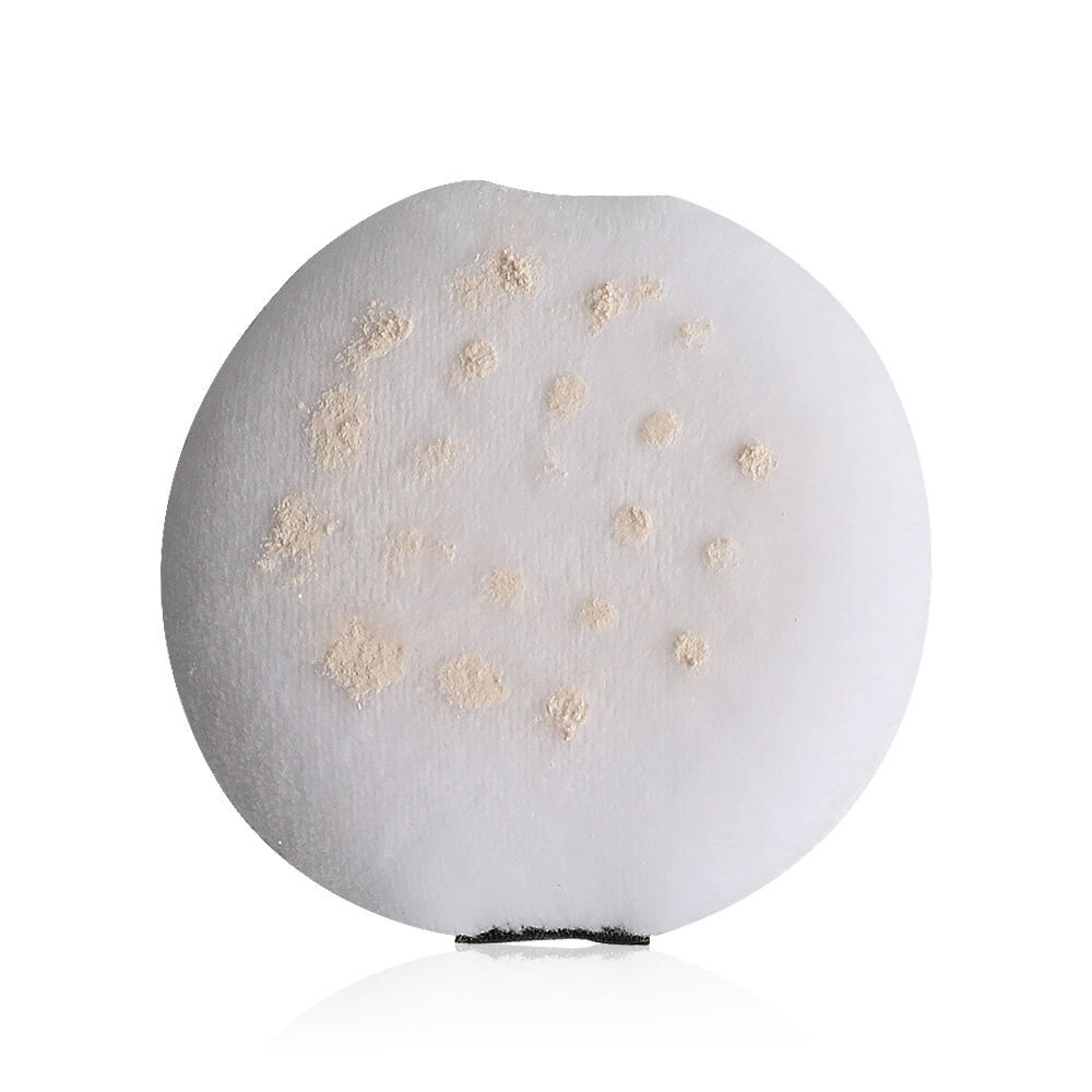 White Pure Cotton No Logo Cosmetic Powder Puff With Black Lace, Powder ...