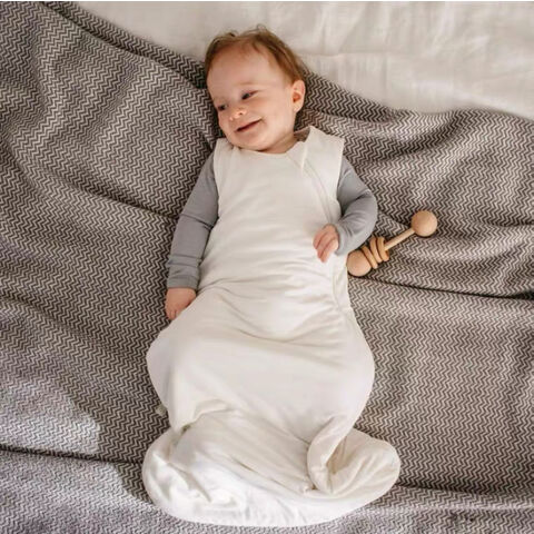 Precio de fábrica al por mayor para niños, fibra de bambú, saco de dormir para bebé, chaleco, bata de dormir, pijama, edredón anti-patadas para niños