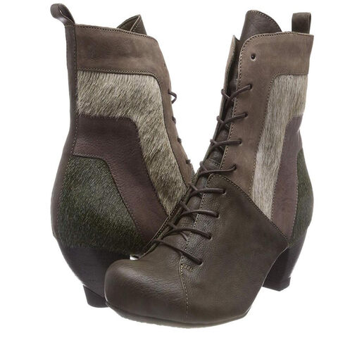Modische Keilabsatz-Stiefeletten mit hohem Absatz