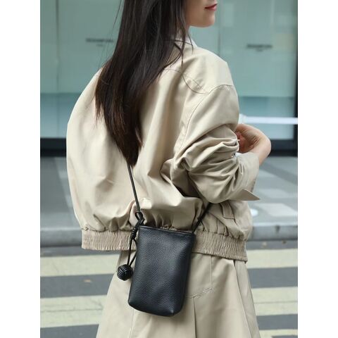 Mini sac pour femme en cuir véritable, tendance, en cuir de vachette de première qualité, sac bandoulière, sac à bandoulière polyvalent, petit sac macaron pour téléphone