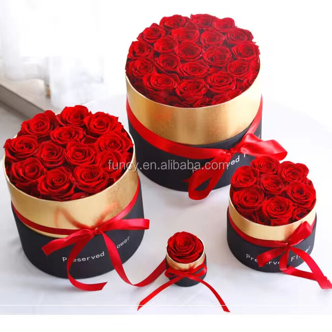Permanent Roses Box Factory Direct High Quality China Wholesale Decorative Flowers ...