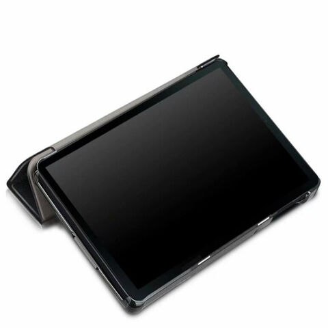 Housse de tablette avec support pliable Tri-Fold en cuir PU au design tendance