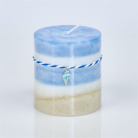 Velas Aromáticas de Parafina em Forma de Pilar Sólido com Design Lindo e Estilo Artístico