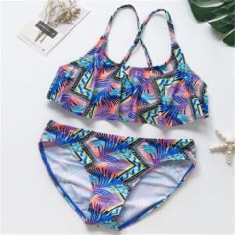 OEM Willkommen Zweiteiliger Badeanzug für Mädchen - Sommer Bikini Sets Kinder Badebekleidung, Schönes Bademode