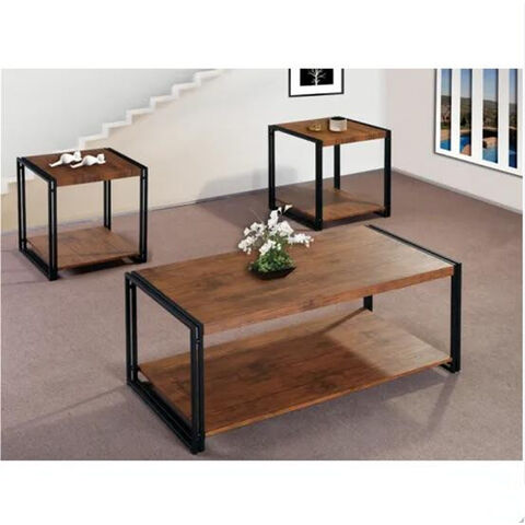 Juego de Mesa de Centro Moderna de 3 Piezas Directo de Fábrica para Muebles de Sala de Estar y Comedor