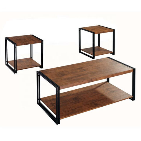 Juego de Mesa de Centro Moderna de 3 Piezas Directo de Fábrica para Muebles de Sala de Estar y Comedor