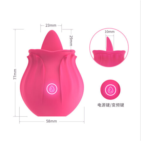 Nouveau vibrateur de haute qualité en forme de rose pour jouets sexuels féminins