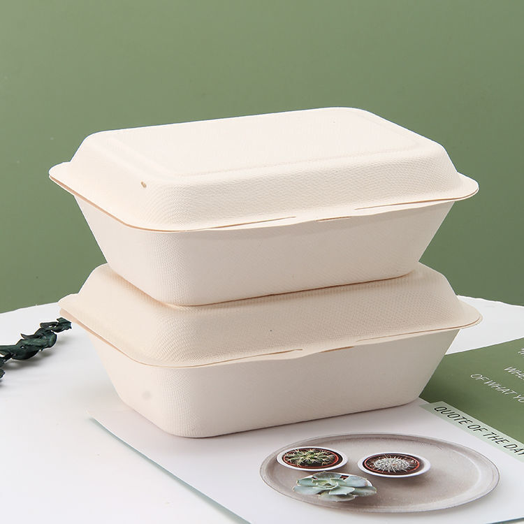 Low Price Rectangle Food Container Burger Disposable Paper Box