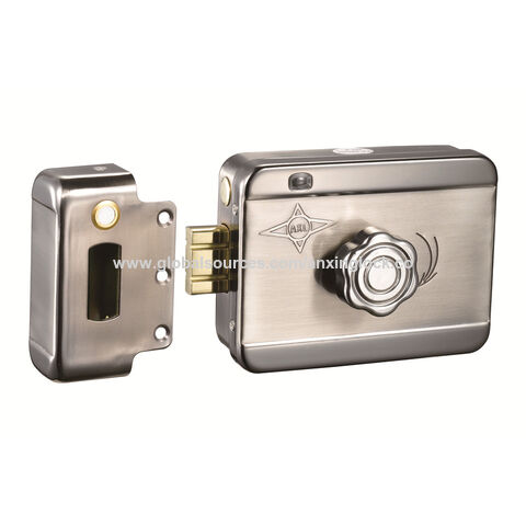 Ax063 Smart Door Lock Stainless Steel Electric Rim Lock With