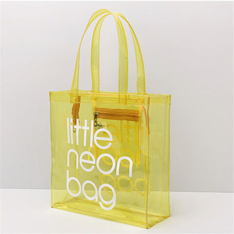Bolsos de Mano Transparentes de Plástico Translúcido de Moda para Mujer, Impermeables, Bienvenido OEM/Personalizado