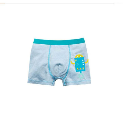 Cuecas Boxer de Algodão de Alta Qualidade para Meninos Adolescentes com Estampa de Moda - Boxer Infantil Fofo com Desenho Animado